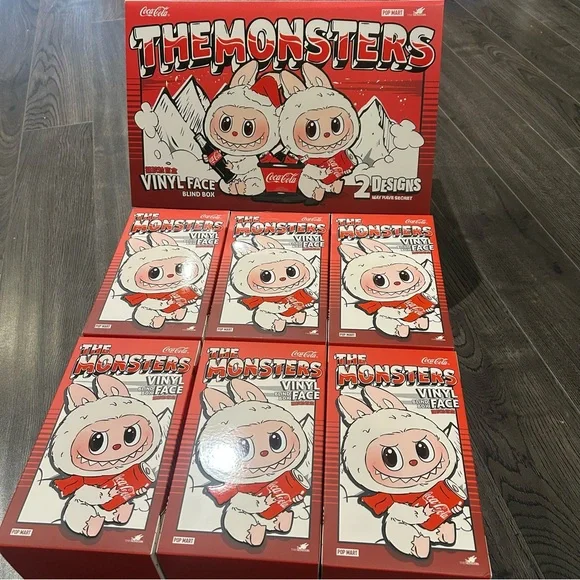 Pop Mart Labubu Coca-Cola The Monsters Vinyl Face Blind Box not opened Brand New - Picture 1 of 16